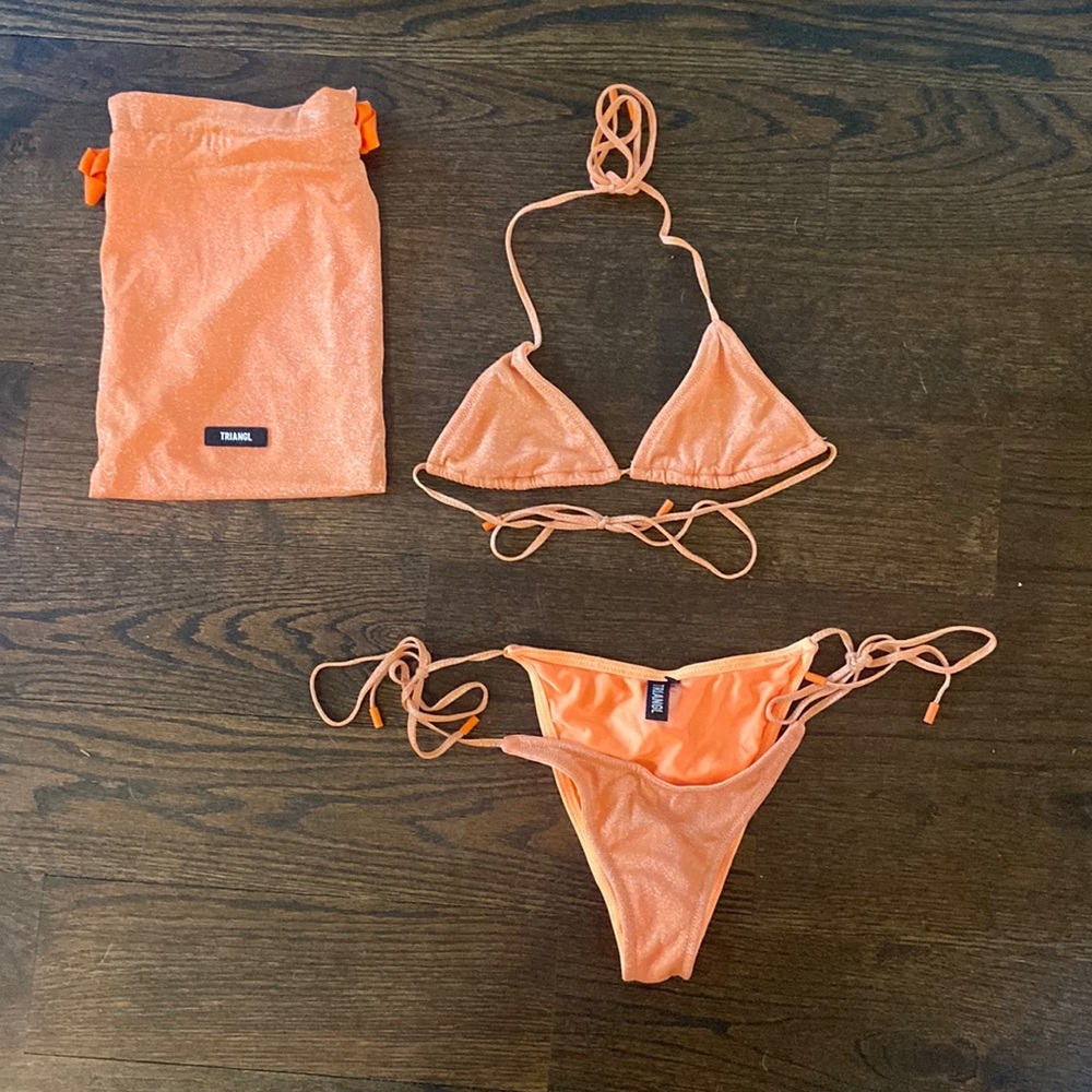 Apricot Sparkle Triangl bikini